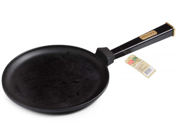 Сковорода чавунна для млинців Brizoll Optima-Black знімна ручка D24см, 44,3х24,2х3,7см О2415-Р1