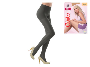Колготки женские Conte Solo 40 den, размер 2, цвет grafit