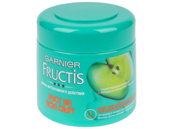 Маска для волос Garnier Fructis "Рост во всю силу" для ослабленных волос склонных к выпадению 300мл