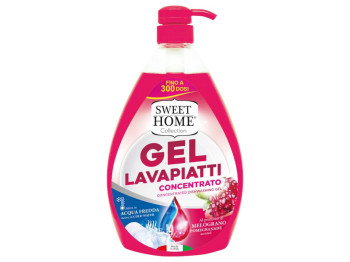 Гель для миття посуду Sweet Home, з гранатом, концентрований, 1л