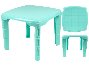 Стол детский квадратный 57х57х46см (цвет бирюза) Консенсус