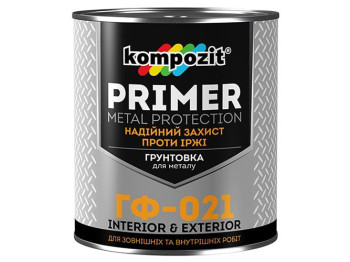 Грунтовка ГФ-021 Kompozit Біла 2,8кг