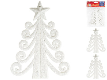 Декор новорічний Магічна Новорічна Ялинка 13см (ціна за набір 2шт)