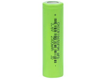 АКБ 18650 2500 mAh Характеристики Зелений