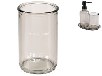 Склянка Bathlux Rinse Cup для полоскання рота, скло, 11x8см (ціна за 1 предмет)