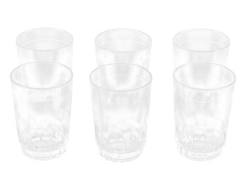 Стаканы стеклянные 230 мл (цена за набор 6шт)