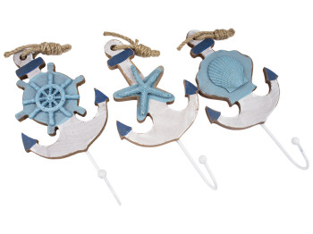 Вішалка настінна декоративна на 1 гачок Якір МДФ 11,5х4,5х24