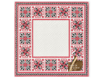 Салфетки бумажные двухслойные La Fleur Симметричный орнамент, 33×33 см, 16 шт