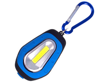 Брелок-фонарик 5921-1СОВ(белый)+2LED(красных) магнит