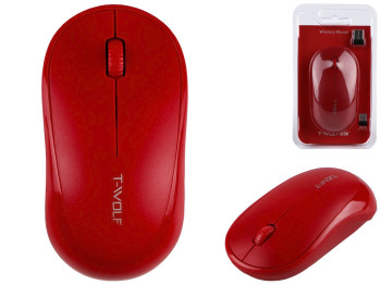 Беспроводная Мышь TWolf Q18 2.4G Цвет Красний