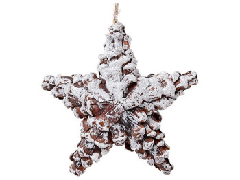 Новогодний декор подвесной Звезда заснеженная