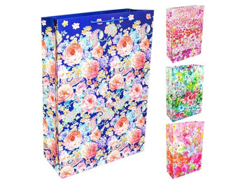 Пакет подарочный бумажный Flowers S 17,5х7х25см