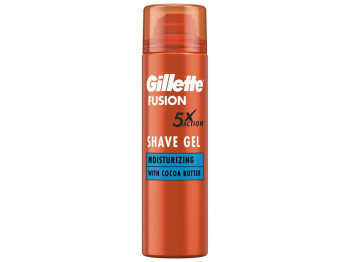 Гель для гоління Gillette Fusion, для чутливої шкіри, з мигдальним маслом, 200мл