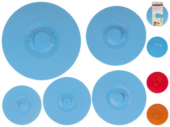 Крышки для посуды силиконовые 12,7см/15,5см/17,5см/19,5см/25,5см (цена за набор 5шт)