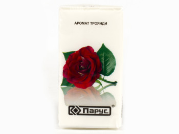 Носовые платки "Парус" Роза двухслойные 20x19см 10шт
