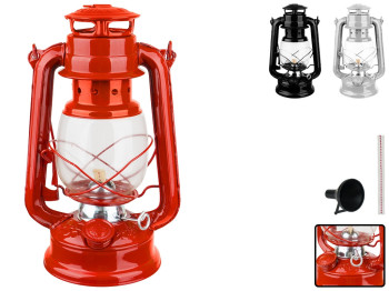 Лампа керосиновая масляная Sunway, портативная с ветрозащитой, 23,5см