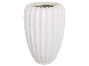 Ваза у формі морської раковини Shell, кераміка, 16,4×16,4×24,8см, колір білий