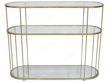 Консоль металлическая Mute, 97см, цвет – золото