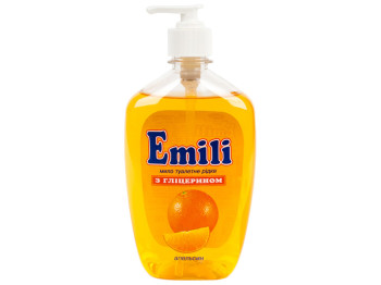 Мыло жидкое с глицерином "Emili" "Апельсин" 500гр дозатор