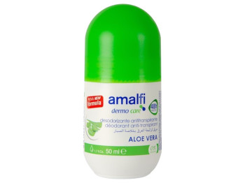 Дезодорант роликовий Amalfi aloe vera, до 48 годин, без спирту, 50 мл