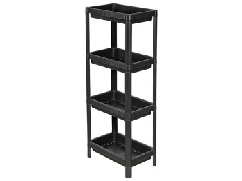 Этажерка Violet house black 4х ярусная, 105х22х35см (цвет черный) 8690067404822