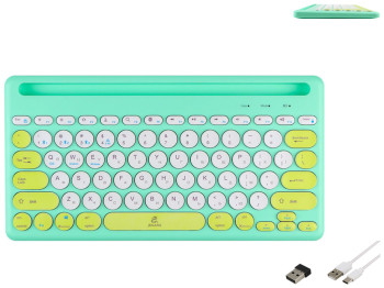 Клавиатура беспроводная JEQANG JB-333 dual-мodel charging Цвет Зеленый