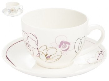 Чашка з блюдцем myCOFFEE Blossoms (ціна за набір 2шт) 21841