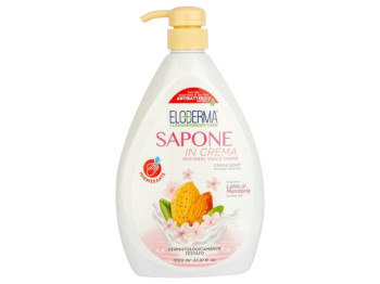 Крем-мило антибактеріальне Eloderma Sapone In Crema з мигдальним молочком, 1000мл