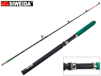 Спиннинг штекерный бортовой Siweida Santorini композит, 4 кольца, 2-секционный 1,2м 50-150г