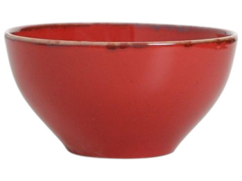 Салатник Porland Red, фарфор, круглая форма, цвет красный, диаметр 14 см, 550 мл