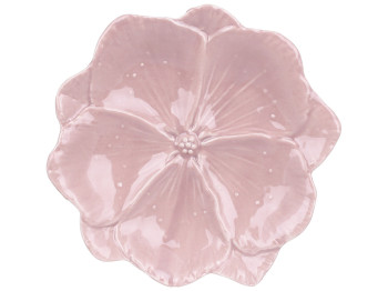 Блюдо фарфорове Квітка, 18,5см, колір - попіл троянди