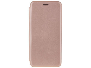 Чехол-книжка кожа для Xiaomi Poco F3 Цвет Розово-Золотой