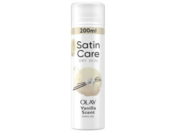 Гель для гоління для сухої шкіри Gillette Satin Care Olay Vanilla Cashmere, 200мл