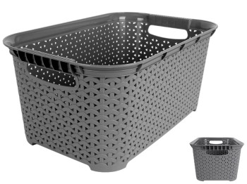 Кошик без кришки Diomedea, 26л, сірий