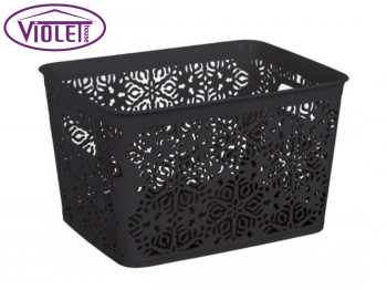 Кошик Violet House "Ажур №2" без кришки 25,1х19х15см 7л (колір коричневий) 70010