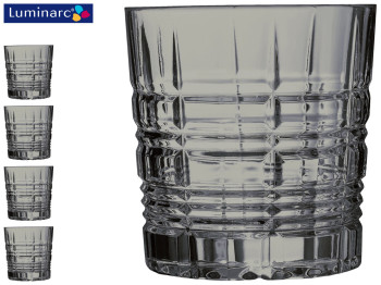 Набор низких стаканов Luminarc Dallas Shiny Graphite 300мл (цена за набор 4шт) 04014