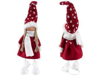 Фігура новорічна Магічна Новорічна Doll Red 7,5х7,5х26см