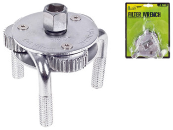 Съемник фильтра краб Alloid прямой 64–120мм, 1/2, переходник 3/8 (С-4566A)