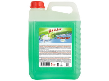 Засіб для миття посуду San Clean з ароматом яблука, 5л