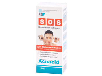 Крем-концентрат "Elfa Pharm" Acnacid "SOS-догляд" для проблемної шкіри 15мл