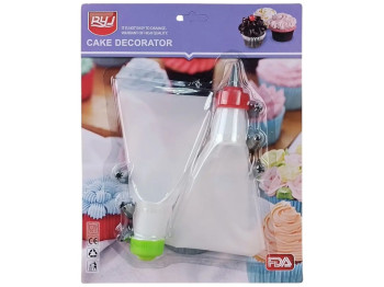 Кондитерський мішок з насадками, 26,5х20,5см (9 предметів у наборі)