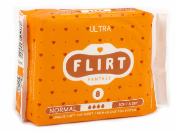 Прокладки для крит. дней Fantasy Flirt ultra-soft&dry 4капли (цена за уп. 8шт) WKL05C