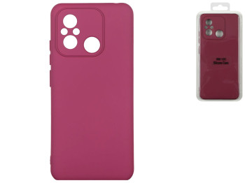 Чехол Silicone Cover Full Camera (A) для Xiaomi Redmi 12C, цвет 42.Maroon