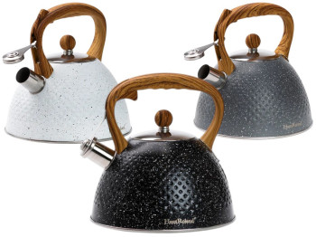 Чайник HausRoland, со свистком, нержавеющая сталь, 3л (цена за 1шт)