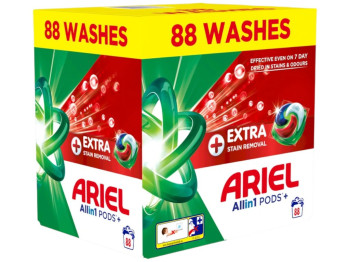 Капсулы для стирки Ariel All-in1 Pods+ Extra Stain Removal, 88шт