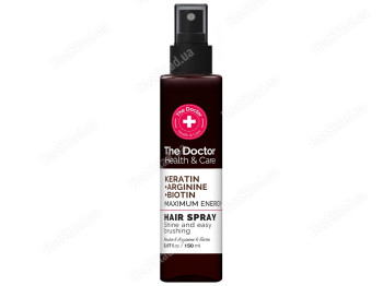 Спрей для волосся The Doctor Health&Care Keratin + Arginine + Biotin, Максимум енергії, 150мл