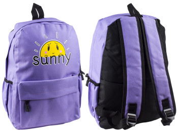 Рюкзак "Sunny" бузковий 27х14х42см