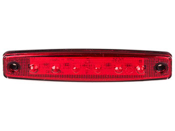 Повторитель габарита, палец, 6 LED, 12/24V, красный