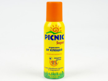 Средство от вредителей "Picnic Super" акарицидный аэрозоль от клещей до 15 суток 125мл