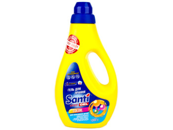 Гель для машинной и ручной стирки ТМ SANTI "COLOR" для цветных вещей 1000гр